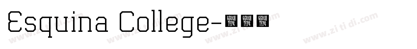 Esquina College字体转换